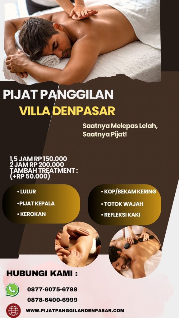 Pijat Panggilan Panjer Denpasar untuk Layanan Cepat